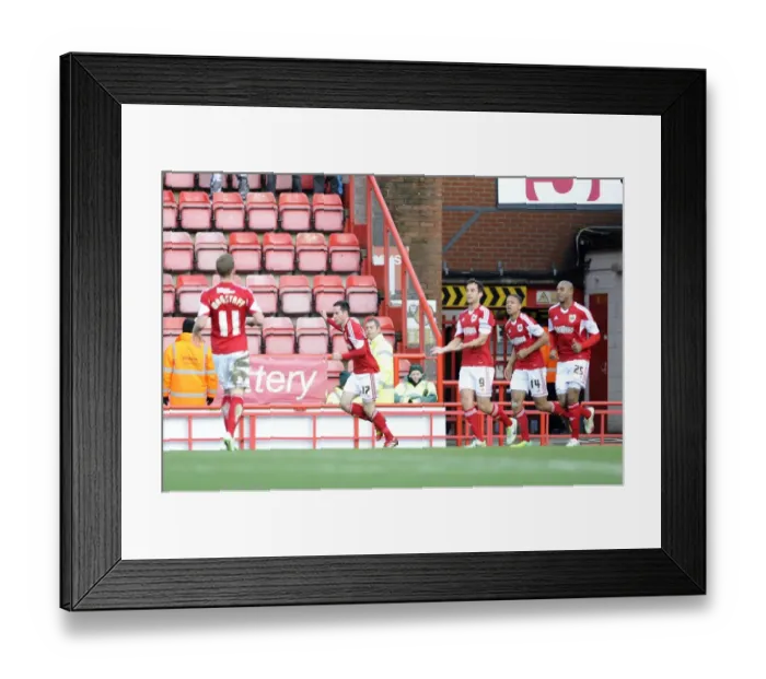Framed Print : Thrilling Goal: Greg Cunningham Strikes for Bristol City Against Stevenage in Sky Bet League One Framed Print : Thrilling Goal: Greg Cunningham Strikes for Bristol City Against Stevenage in Sky Bet League One