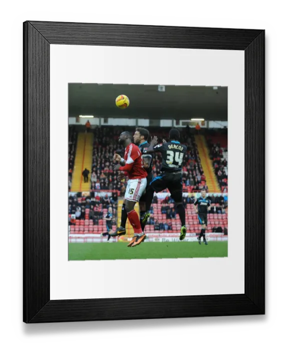 Framed Print : Bristol City's Karleigh Osborne Battles for Header in Sky Bet League One Clash against Stevenage Framed Print : Bristol City's Karleigh Osborne Battles for Header in Sky Bet League One Clash against Stevenage