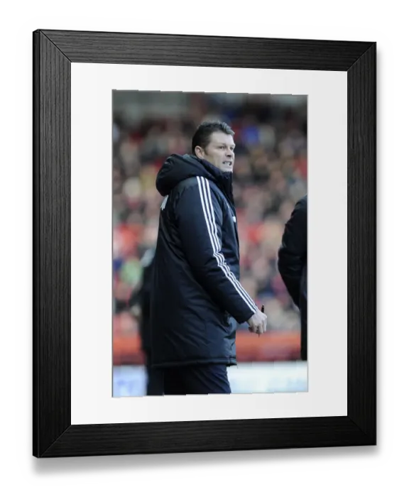 Framed Print : Steve Cotterill in Action: Bristol City Manager at Ashton Gate, December 2013 (Bristol City vs. Stevenage) Framed Print : Steve Cotterill in Action: Bristol City Manager at Ashton Gate, December 2013 (Bristol City vs. Stevenage)