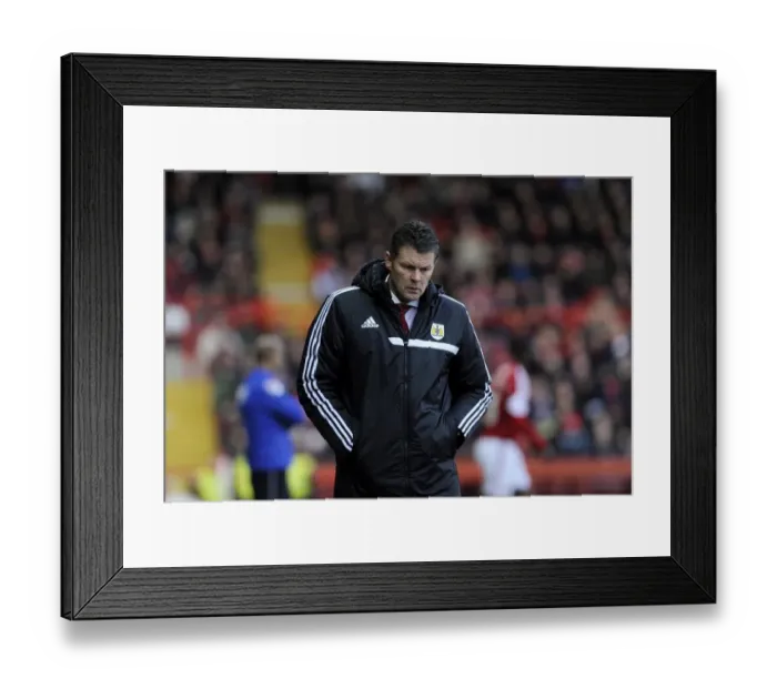 Framed Print : Steve Cotterill in Action: Football Manager at Ashton Gate, December 2013 (Bristol City vs. Stevenage) Framed Print : Steve Cotterill in Action: Football Manager at Ashton Gate, December 2013 (Bristol City vs. Stevenage)