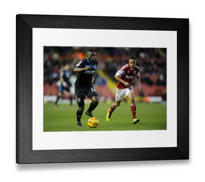 Framed Print : Bristol City vs Stevenage: Clash Between Zoko and Reid Framed Print : Bristol City vs Stevenage: Clash Between Zoko and Reid