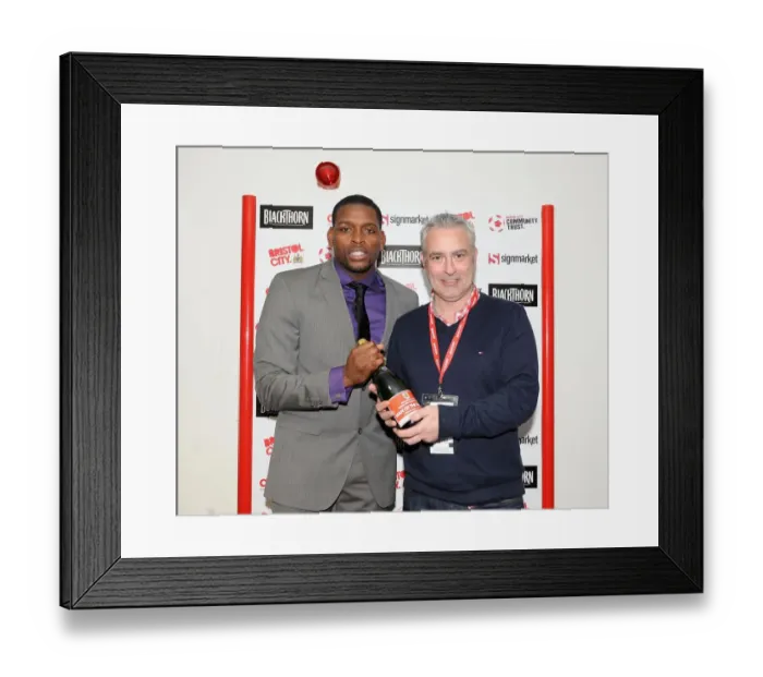 Framed Print : Bristol City's Man of the Match: Ashton Gate's Heroes in Action (vs Stevenage)