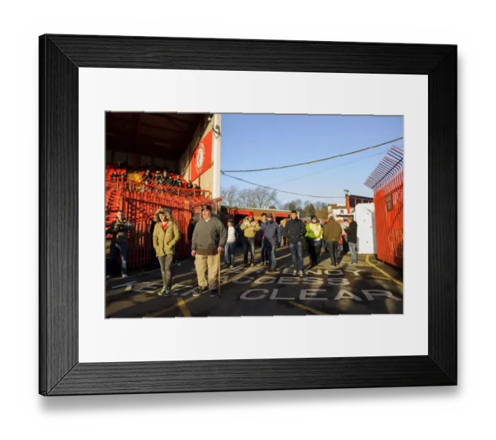 Framed Print : Bristol City FC: Thousands of Fans Gather at Ashton Gate for Sky Bet League One Clash vs. Stevenage (December 2013)