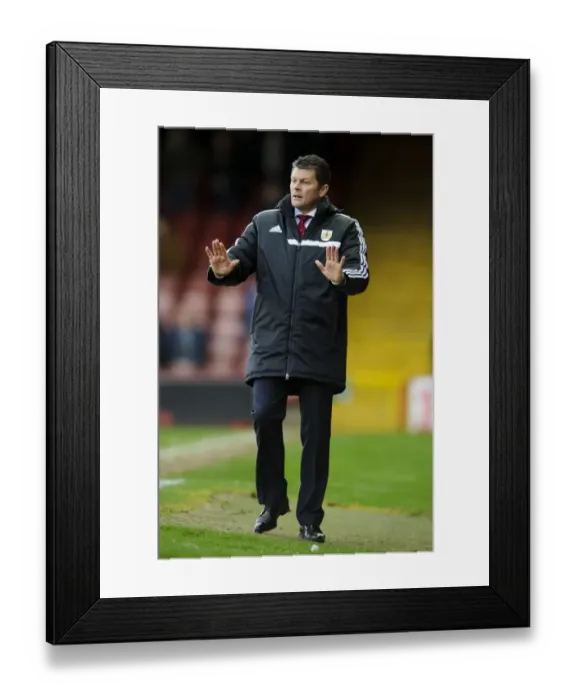 Framed Print : Bristol City FC: Steve Cotterill Urges On Team During First Half vs Stevenage, Sky Bet League One Framed Print : Bristol City FC: Steve Cotterill Urges On Team During First Half vs Stevenage, Sky Bet League One