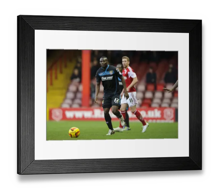 Framed Print : Francois Zoko in Action: Bristol City vs Stevenage, Sky Bet League One