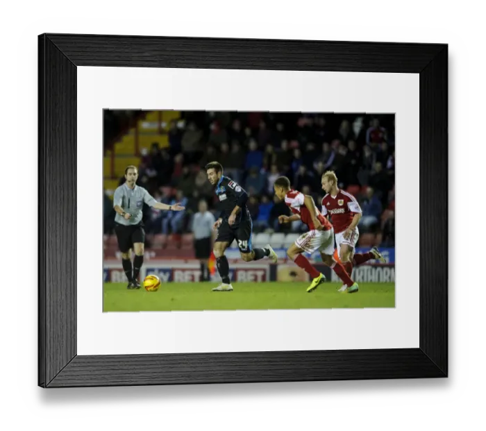 Framed Print : Michael Doughty in Action: Bristol City vs Stevenage, Sky Bet League One Framed Print : Michael Doughty in Action: Bristol City vs Stevenage, Sky Bet League One