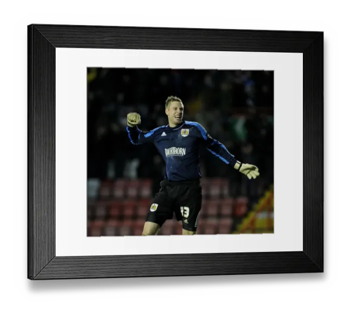 Framed Print : Bristol City Celebrates FA Cup Upset Over Watford: Elliott Parish Rejoices Framed Print : Bristol City Celebrates FA Cup Upset Over Watford: Elliott Parish Rejoices