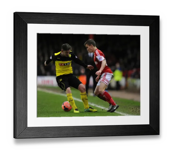 Framed Print : Bristol City vs. Watford: Joe Bryan's Sensational Goal in FA Cup Third Round