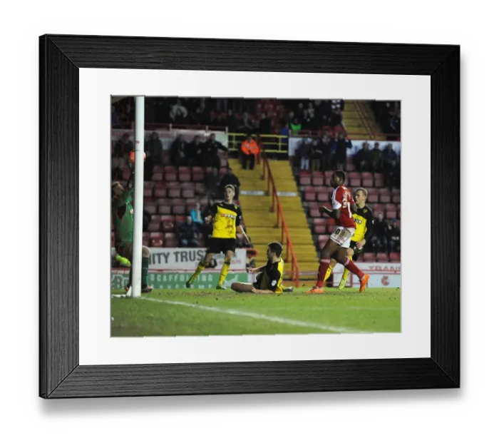Framed Print : Bristol City's Jay Emmanuel-Thomas Scores Dramatic Equalizer Against Watford in FA Cup Third Round