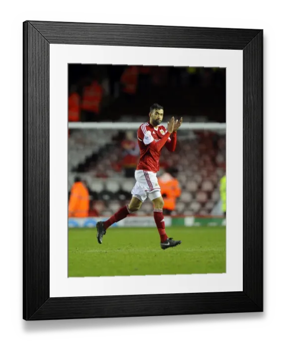 Framed Print : Bristol City's Liam Fontaine Greeted by Adoring Fans vs. Watford (FA Cup, 2014) Framed Print : Bristol City's Liam Fontaine Greeted by Adoring Fans vs. Watford (FA Cup, 2014)