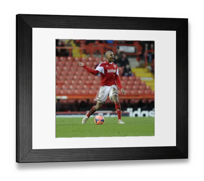Framed Print : Frustrated Marvin Elliott of Bristol City During FA Cup Match Against Watford Framed Print : Frustrated Marvin Elliott of Bristol City During FA Cup Match Against Watford
