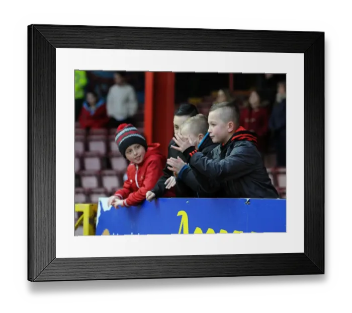 Framed Print : Bristol City vs. Watford: FA Cup Third Round Battle at Ashton Gate - A Football Rivalry Unfolds