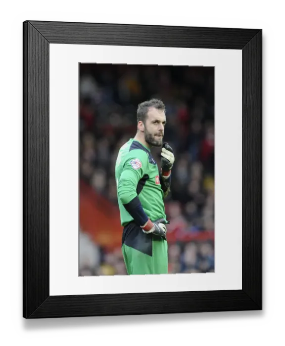 Framed Print : FA Cup Third Round Showdown: Manuel Almunia Leads Watford at Ashton Gate (Bristol City vs. Watford)