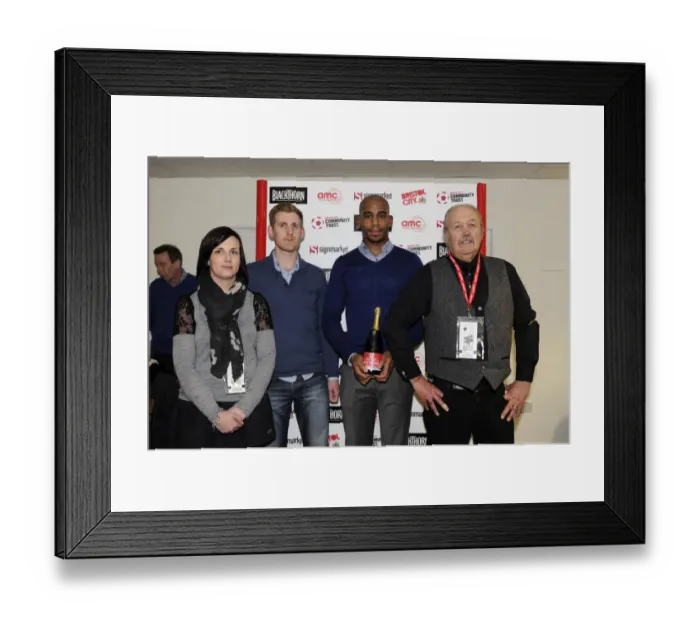 Framed Print : Bristol City vs. Watford: Man of the Match Honored in FA Cup Third Round Showdown