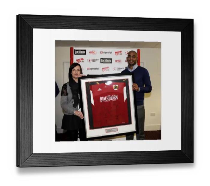Framed Print : Bristol City FA Cup Third Round: Man of the Match Awarded