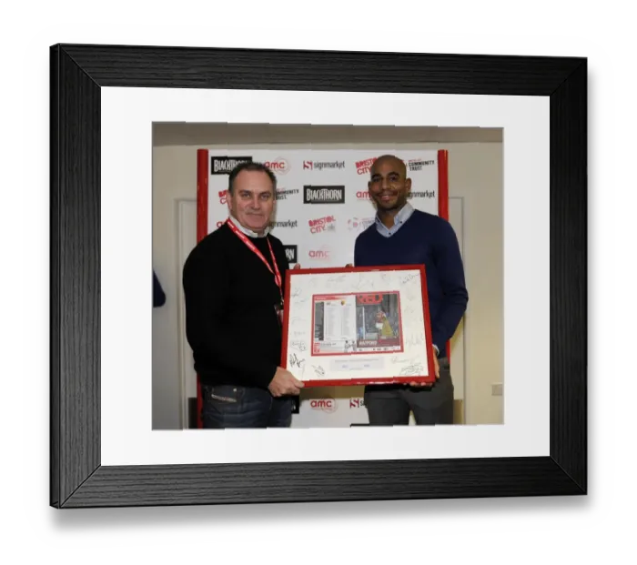 Framed Print : Bristol City vs. Watford: FA Cup Third Round - Man of the Match Presentation Framed Print : Bristol City vs. Watford: FA Cup Third Round - Man of the Match Presentation