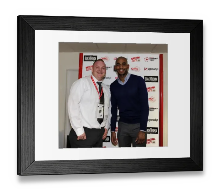 Framed Print : Bristol City FC: Honoring the Man of the Match Against Watford in FA Cup Third Round