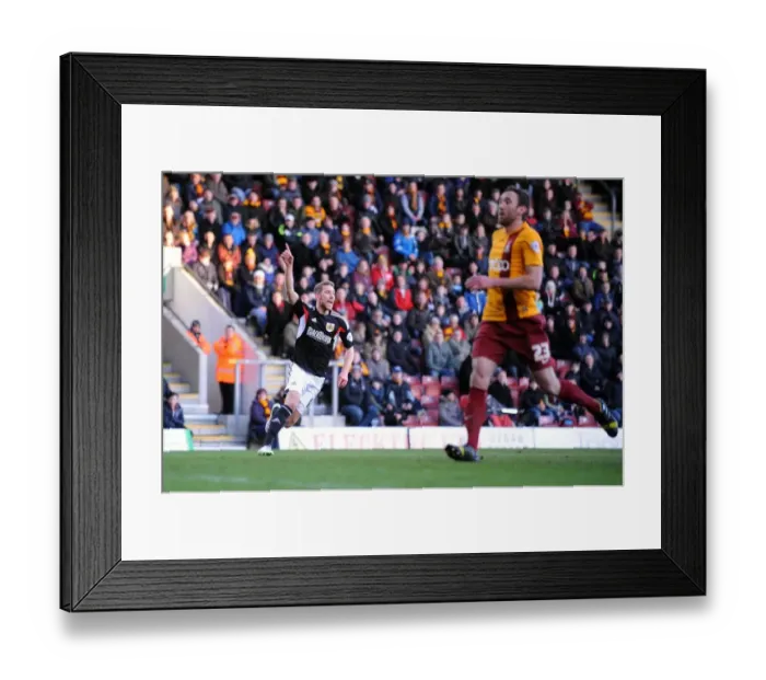 Framed Print : Scott Wagstaff's Goal Celebration: Bradford City vs. Bristol City, Sky Bet League One (January 11, 2014) Framed Print : Scott Wagstaff's Goal Celebration: Bradford City vs. Bristol City, Sky Bet League One (January 11, 2014)