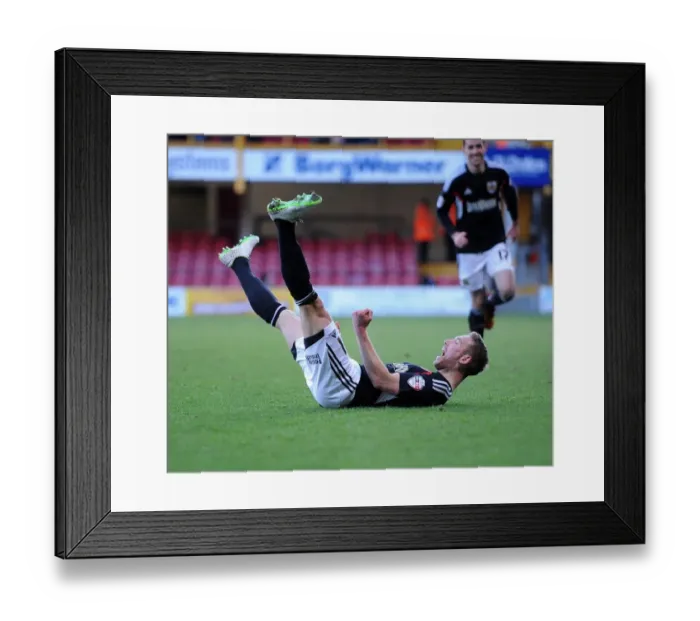 Framed Print : Scott Wagstaff's Euphoric Goal Celebration: A Highlight of Bradford City vs. Bristol City (January 11, 2014) Framed Print : Scott Wagstaff's Euphoric Goal Celebration: A Highlight of Bradford City vs. Bristol City (January 11, 2014)