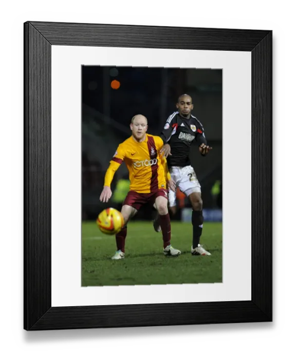 Framed Print : Bradford City vs. Bristol City: Marvin Elliott and Jason Kennedy Clash in League One Showdown Framed Print : Bradford City vs. Bristol City: Marvin Elliott and Jason Kennedy Clash in League One Showdown