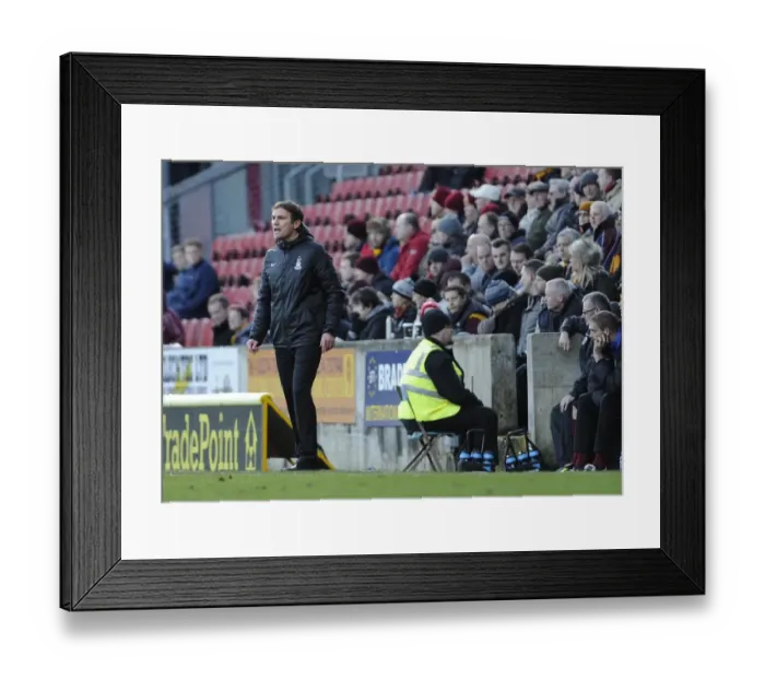 Framed Print : Phil Parkinson Returns: Bradford City vs. Bristol City, January 2014 Framed Print : Phil Parkinson Returns: Bradford City vs. Bristol City, January 2014
