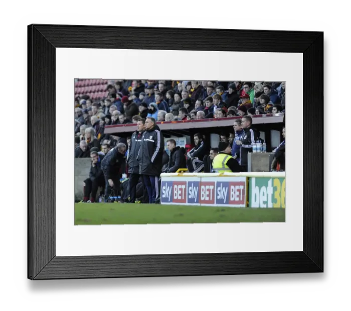 Framed Print : Steve Cotterill and John Pemberton of Bristol City at Bradford City's Coral Windows Stadium, 2014 Framed Print : Steve Cotterill and John Pemberton of Bristol City at Bradford City's Coral Windows Stadium, 2014
