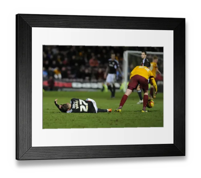 Framed Print : Bradford vs. Bristol City: Wes Burns in Pain