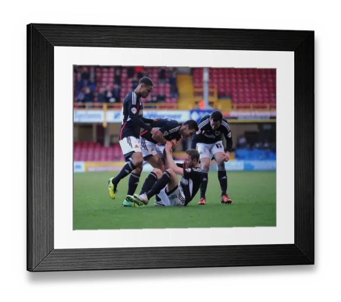 Framed Print : Bradford City vs. Bristol City: Scott Wagstaff's Goal Celebration, League One Football, 2014 Framed Print : Bradford City vs. Bristol City: Scott Wagstaff's Goal Celebration, League One Football, 2014