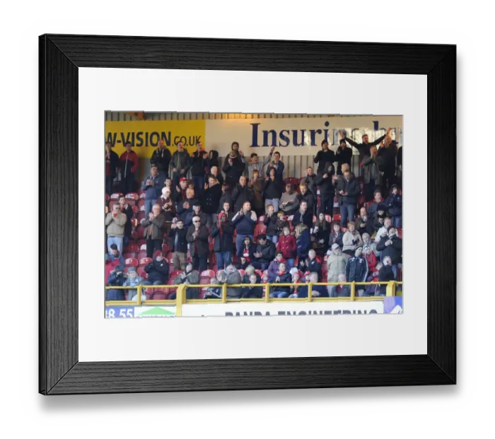 Framed Print : Bradford City vs. Bristol City Rivalry: A Football Battle at Coral Windows Stadium (January 11, 2014)