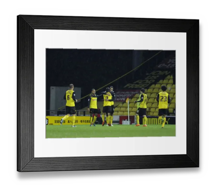 Framed Print : Watford's Lewis McGugan Celebrates Goal in FA Cup Replay Against Bristol City Framed Print : Watford's Lewis McGugan Celebrates Goal in FA Cup Replay Against Bristol City