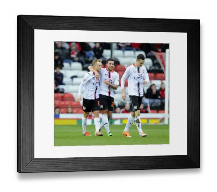 Framed Print : MK Dons Celebrate Goals: Reeves and Carruthers vs. Bristol City (January 18, 2014) Framed Print : MK Dons Celebrate Goals: Reeves and Carruthers vs. Bristol City (January 18, 2014)