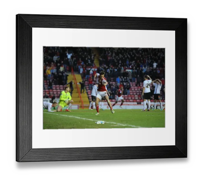 Framed Print : Sam Baldock Scores Dramatic Equalizer Against Former Team MK Dons in Sky Bet League One Clash Framed Print : Sam Baldock Scores Dramatic Equalizer Against Former Team MK Dons in Sky Bet League One Clash