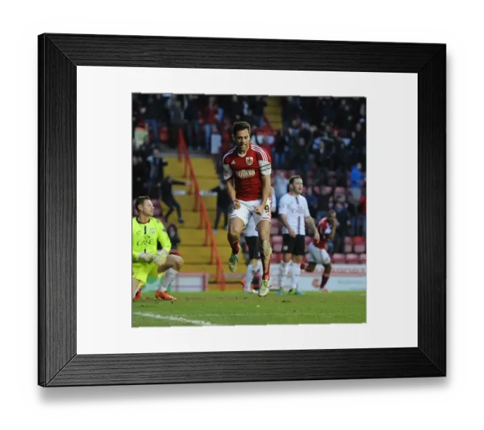 Framed Print : Sam Baldock Scores Dramatic Equalizer Against Former Team MK Dons in Sky Bet League One Clash Framed Print : Sam Baldock Scores Dramatic Equalizer Against Former Team MK Dons in Sky Bet League One Clash