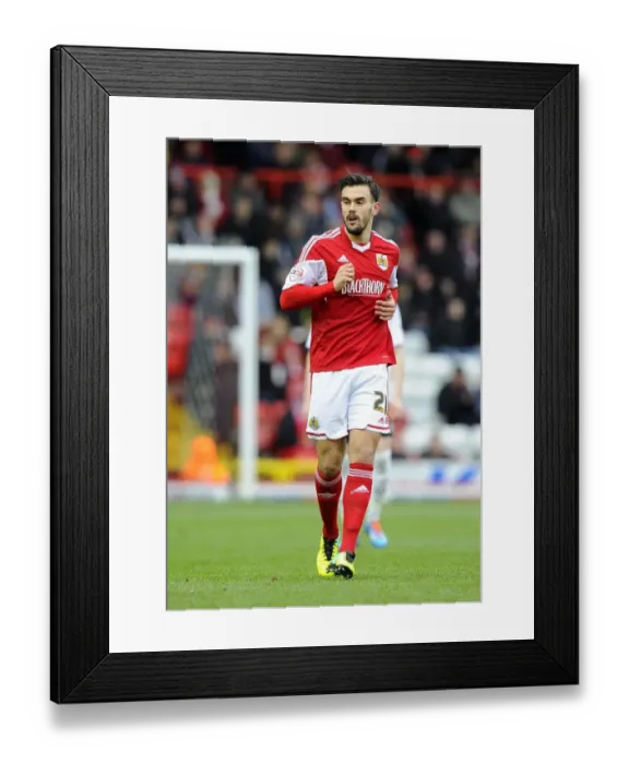 Framed Print : Marlon Pack of Bristol City in Action Against MK Dons, Sky Bet League One, Ashton Gate, January 2014 Framed Print : Marlon Pack of Bristol City in Action Against MK Dons, Sky Bet League One, Ashton Gate, January 2014