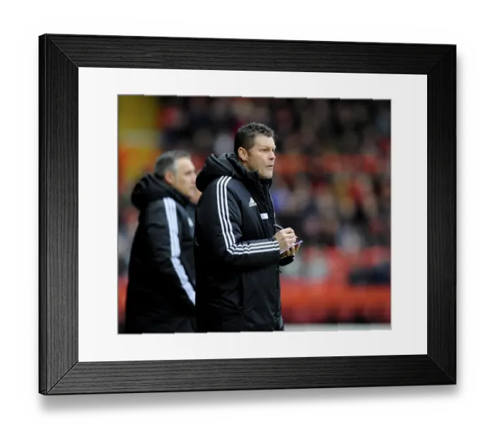Framed Print : Steve Cotterill Leads Bristol City on the Football Field Against MK Dons at Ashton Gate, 2014 Framed Print : Steve Cotterill Leads Bristol City on the Football Field Against MK Dons at Ashton Gate, 2014