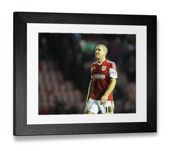 Framed Print : Bristol City's Adam El-Abd in Action Against MK Dons at Ashton Gate - Sky Bet League One Framed Print : Bristol City's Adam El-Abd in Action Against MK Dons at Ashton Gate - Sky Bet League One