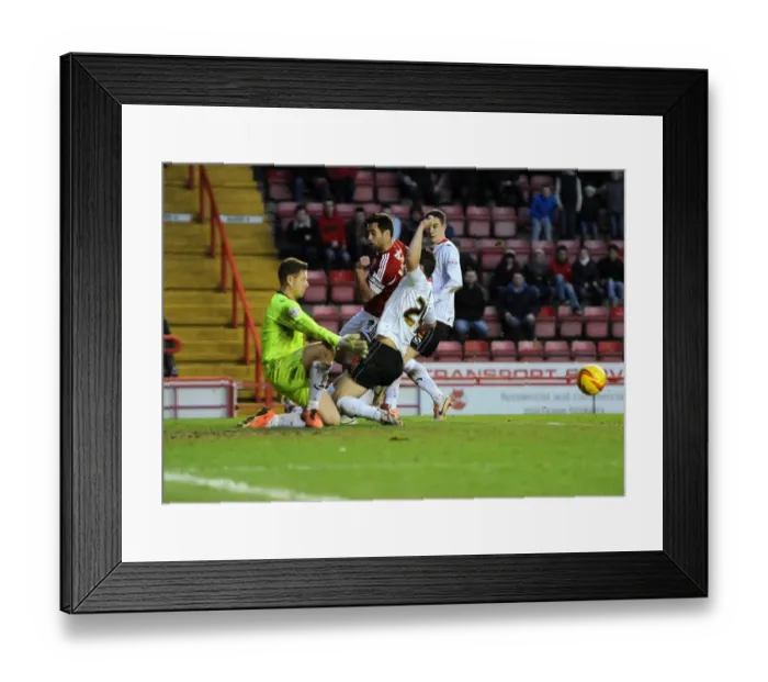 Framed Print : Bristol City vs MK Dons: David Martin Denies Sam Baldock's Goal Framed Print : Bristol City vs MK Dons: David Martin Denies Sam Baldock's Goal