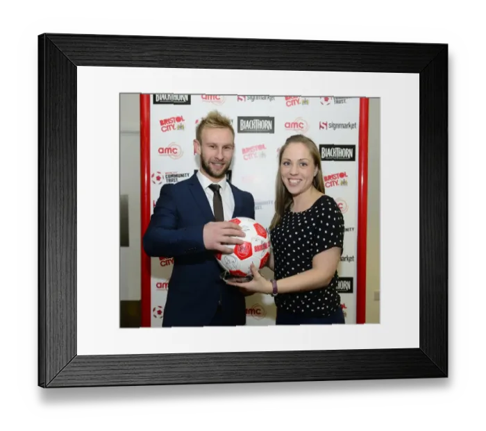 Framed Print : Joe Meredith Named Man of the Match in Bristol City's Sky Bet League One Victory over MK Dons