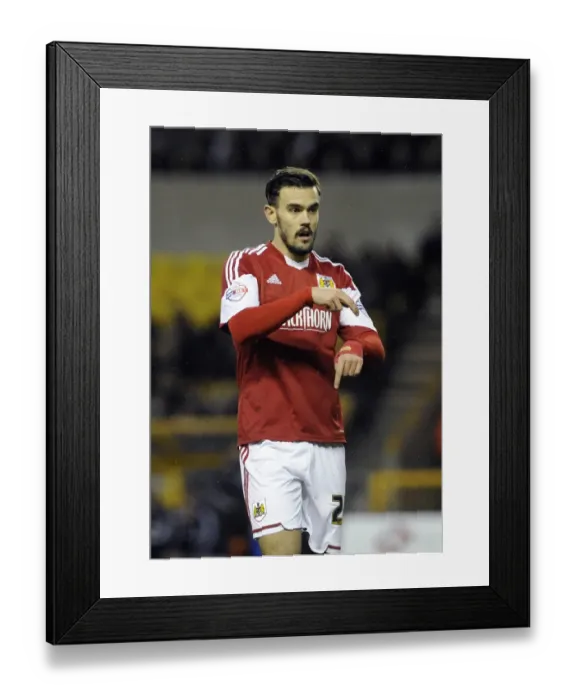 Framed Print : Marlon Pack of Bristol City Faces Off Against Wolverhampton Wanderers in Sky Bet League One Clash, 2014 Framed Print : Marlon Pack of Bristol City Faces Off Against Wolverhampton Wanderers in Sky Bet League One Clash, 2014