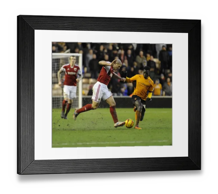 Framed Print : Nouha Dicko vs. Adam El-Abd: Intense Battle at Molineux Stadium, Wolverhampton Wanderers vs. Bristol City, Sky Bet League One Framed Print : Nouha Dicko vs. Adam El-Abd: Intense Battle at Molineux Stadium, Wolverhampton Wanderers vs. Bristol City, Sky Bet League One