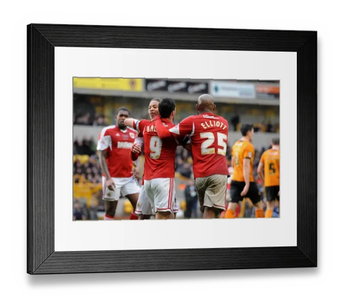 Framed Print : Bristol City's Sam Baldock Scores the Winning Goal Against Wolverhampton Wanderers in Sky Bet League One Framed Print : Bristol City's Sam Baldock Scores the Winning Goal Against Wolverhampton Wanderers in Sky Bet League One