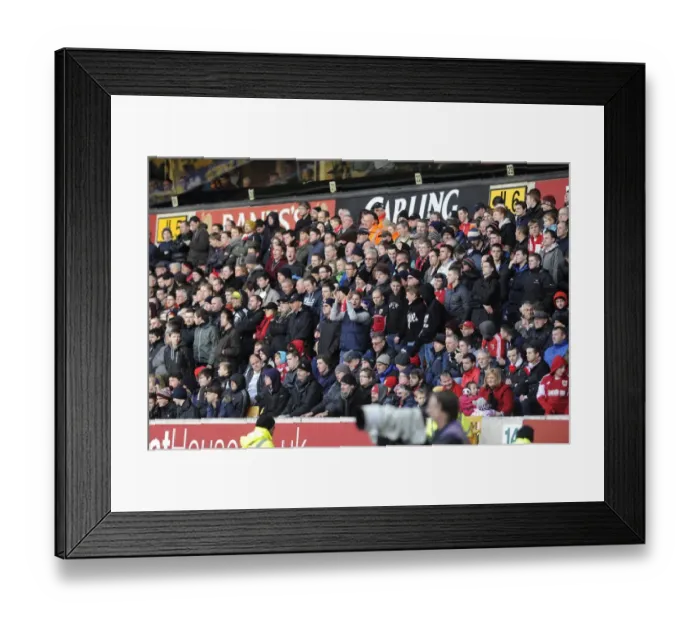 Framed Print : Bristol City Fans at Molineux Stadium: Wolverhampton Wanderers vs. Bristol City, Sky Bet League One (2014) Framed Print : Bristol City Fans at Molineux Stadium: Wolverhampton Wanderers vs. Bristol City, Sky Bet League One (2014)