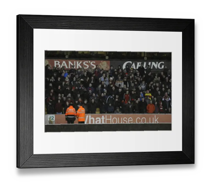 Framed Print : Bristol City Away Fans at Molineux Stadium, Wolverhampton Wanderers vs. Bristol City, Sky Bet League One (2014) Framed Print : Bristol City Away Fans at Molineux Stadium, Wolverhampton Wanderers vs. Bristol City, Sky Bet League One (2014)