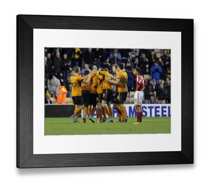 Framed Print : Nouha Dicko's Thrilling Goal Celebration: Wolves Exciting Victory over Bristol City, Sky Bet League One, January 2014 Framed Print : Nouha Dicko's Thrilling Goal Celebration: Wolves Exciting Victory over Bristol City, Sky Bet League One, January 2014