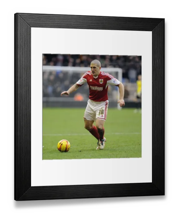 Framed Print : Bristol City's Adam El-Abd Faces Off Against Wolverhampton Wanderers in Sky Bet League One Clash Framed Print : Bristol City's Adam El-Abd Faces Off Against Wolverhampton Wanderers in Sky Bet League One Clash