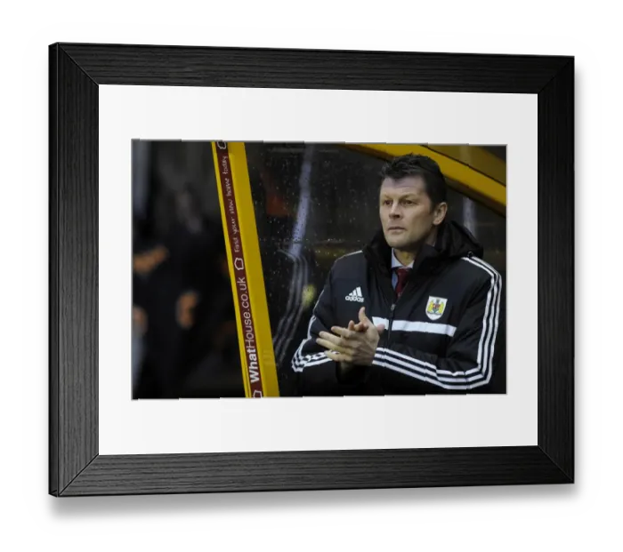 Framed Print : Steve Cotterill and Bristol City Face Off Against Wolverhampton Wanderers in Sky Bet League One Showdown, January 2014