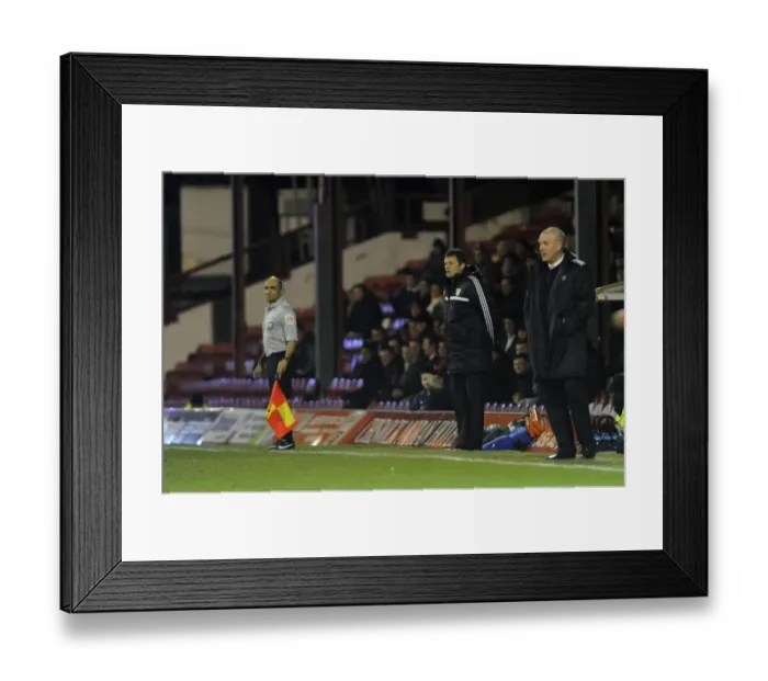 Framed Print : Steve Cotterill in Action: Leading Bristol City at Griffin Park, 2014
