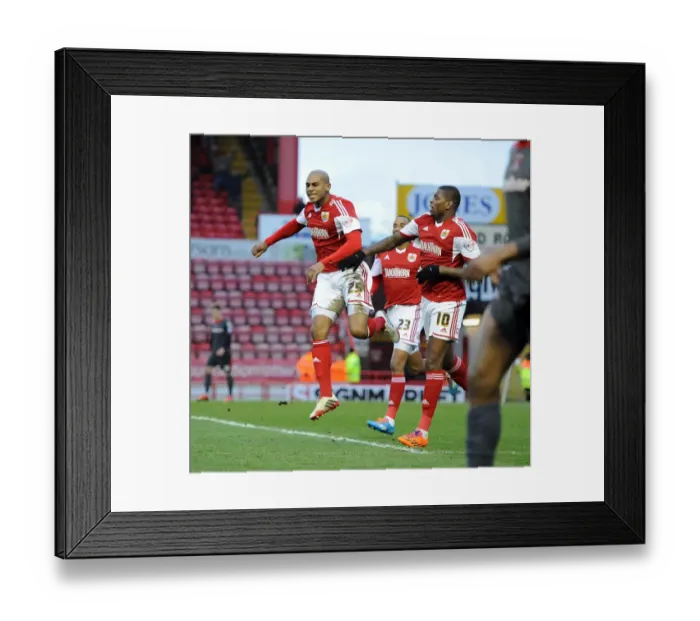 Framed Print : Bristol City vs Carlisle United: Clash at Ashton Gate (01-02-2014) Framed Print : Bristol City vs Carlisle United: Clash at Ashton Gate (01-02-2014)