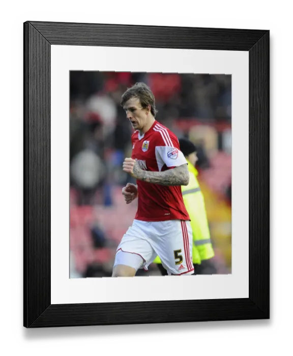 Framed Print : Bristol City Players Exit Ashton Gate in Disappointment at Half Time (Bristol City v Carlisle United, 01 / 02 / 2014)