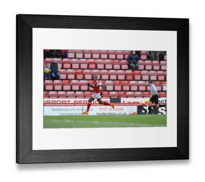Framed Print : Chasing Shadows: Jay Emmanuel-Thomas and the Line Judge at Ashton Gate, 2014 Framed Print : Chasing Shadows: Jay Emmanuel-Thomas and the Line Judge at Ashton Gate, 2014